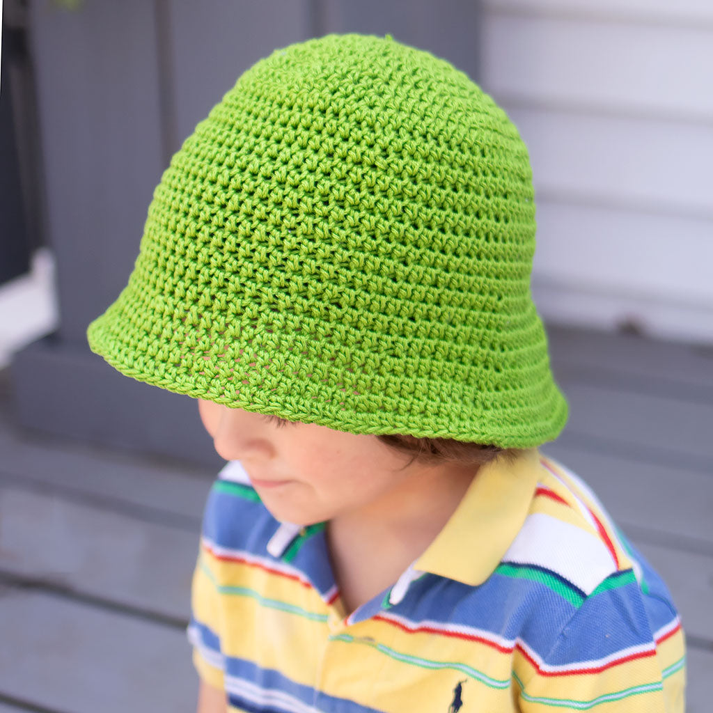 Kid's Cotton Bucket Hat Crochet Pattern